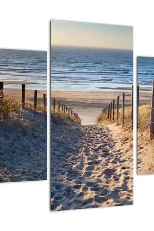 Schilderij - Weg naar het Noordzeestrand, Nederland Nowość