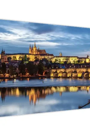 Schilderij - Praagse burcht en Karelsbrug Tylko dziś