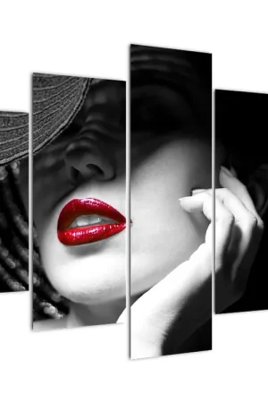 Schilderij - Vrouw met hoed Szybka dostawa