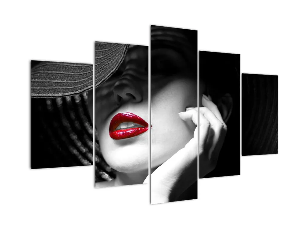 Schilderij - Vrouw met hoed Szybka dostawa