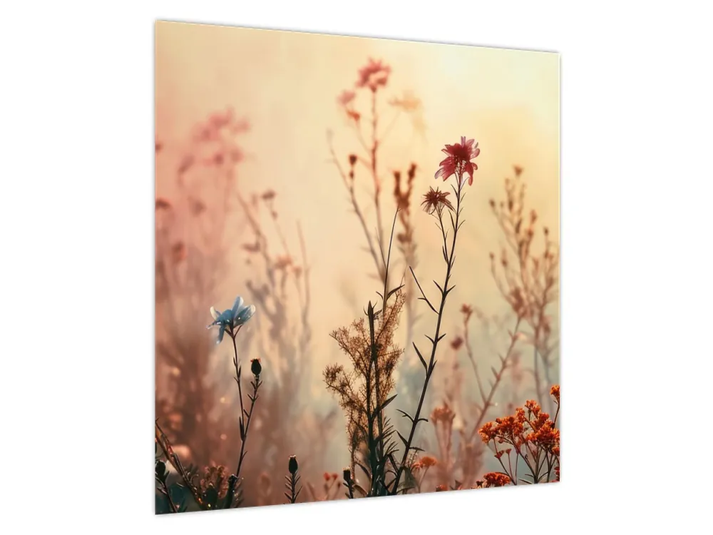 Schilderij - Wilde bloemen Premium