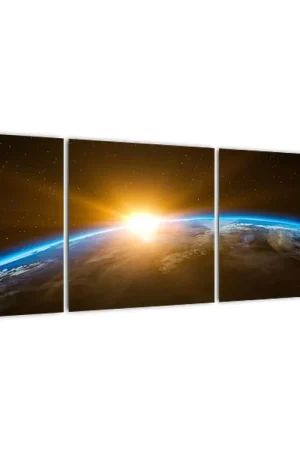 Zwrot pieniędzy Schilderij - Aarde vanuit het heelal