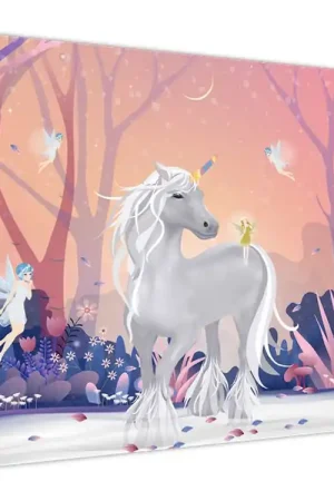Schilderij - Eenhoorn in een magisch bos Darmowa dostawa