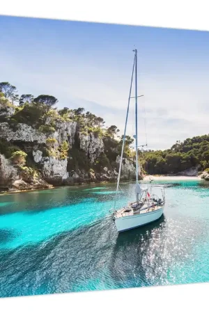 Promocja Schilderij - Strand met zeilboot