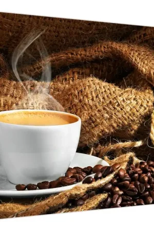 Schilderij - Een kopje koffie Popularny