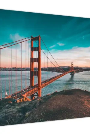 Schilderij - Golden Gate, San Francisco Ekspresowa dostawa