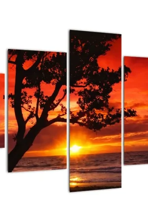 Schilderij - Zonsondergang Ekspresowa dostawa