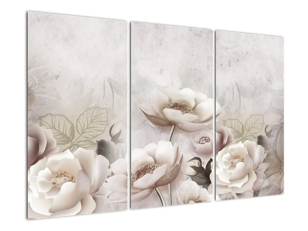 Schilderij - Rozenstruiken Wyprzedaż