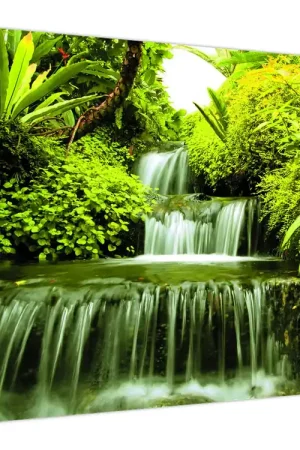 Schilderij - Indonesische watervallen Tylko dziś