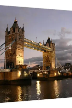 Schilderij - Tower Bridge bij nacht Kup teraz