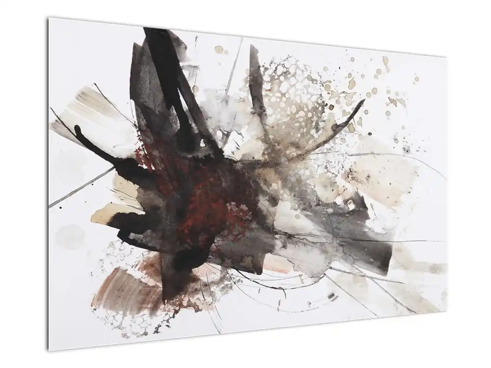 Schilderij - Abstracte schildering Premium