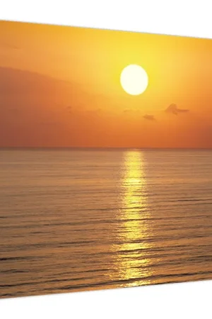 Schilderij - Zonsondergang over de oceaan Wysoka jakość