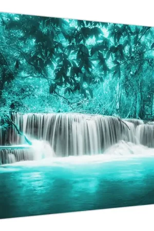 Popularny Schilderij - Blauwe waterval