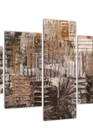 Oferta limitowana Schilderij - Abstractie in bruine tinten