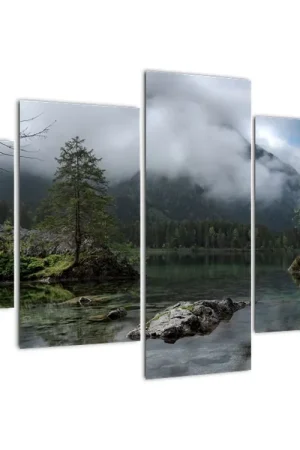 Schilderij - Bomen in meer Promocja