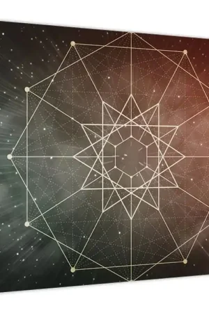 Schilderij - Dodecagram in de ruimte Tani