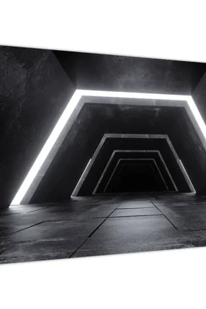 Schilderij - Futuristische tunnel Tani