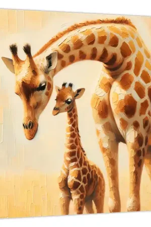 Schilderij - Giraffen Ostatnia szansa