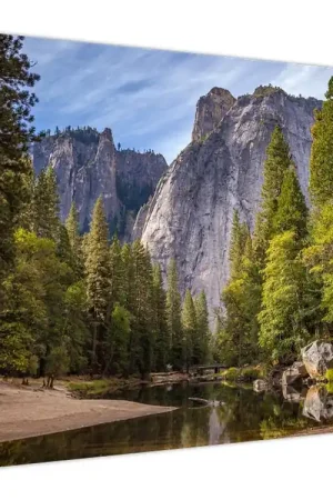 Premium Schilderij - Onder de rots, Yosemite