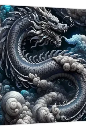 Kup teraz Schilderij – Draak in de rook