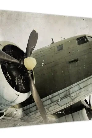 Rabat Schilderij - Oud propellervliegtuig