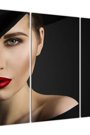 Schilderij - Portret van een vrouw met hoed Promocja