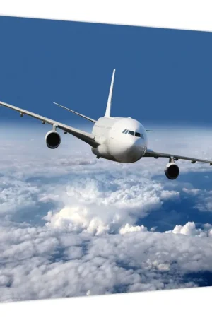 Rabat Schilderij - Vliegtuig in de wolken