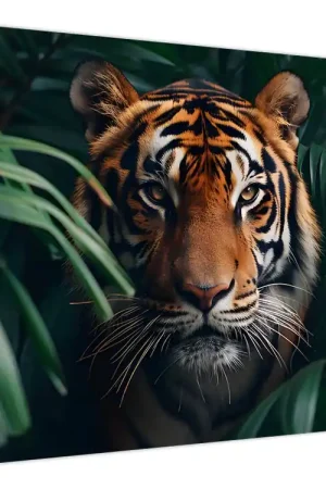 Szybka dostawa Schilderij - Portret van een tijger in de jungle