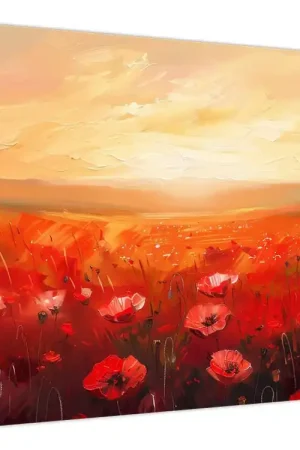 Schilderij - Klaprozenveld Darmowa dostawa