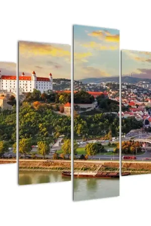 Schilderij - Panorama van Bratislava, Slowakije Oferta