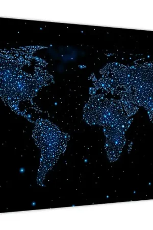 Schilderij - Kaart met sterren Nowość