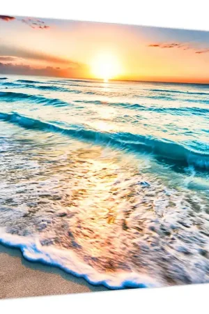 Schilderij - Zee strand Tani