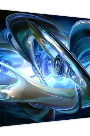 Schilderij - Blauwe fractalen Kup teraz