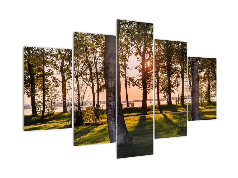 Kup teraz Schilderij - Bomen aan het meer