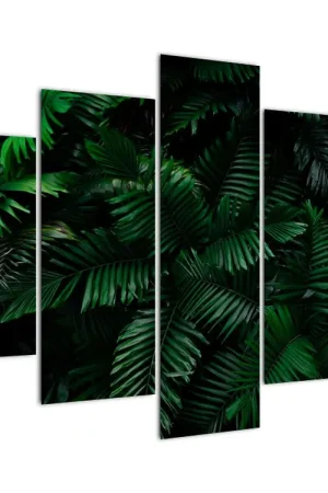 Schilderij - Tropische varens Wysoka jakość