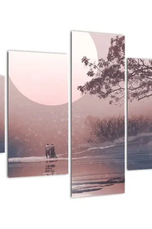 Schilderij - Verliefd stel Zwrot pieniędzy