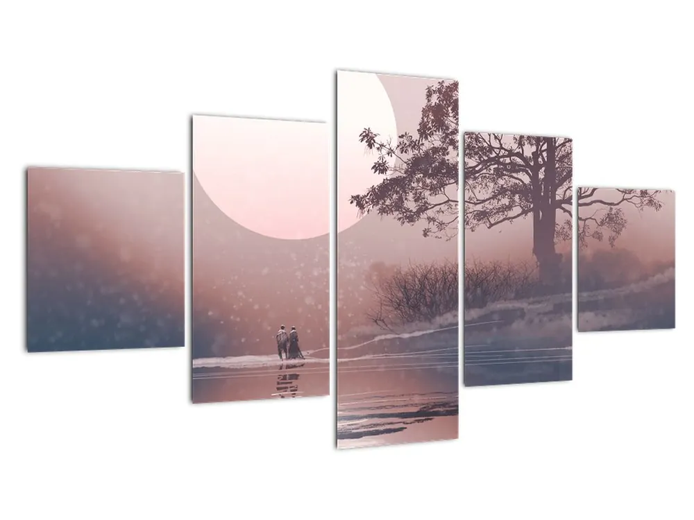 Schilderij - Verliefd stel Zwrot pieniędzy