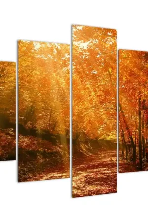 Schilderij - Herfstbos Tylko dziś