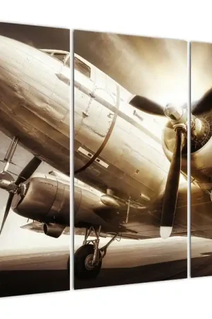 Schilderij - Vliegtuig Ostatnia szansa