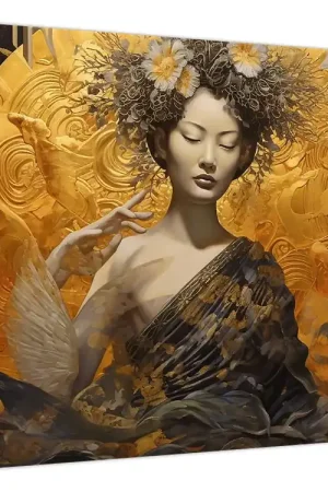 Bezpieczna płatność Schilderij - Japanse dame