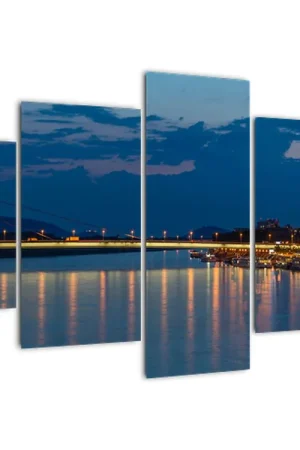 Schilderij - Bratislava met de burcht Oferta limitowana