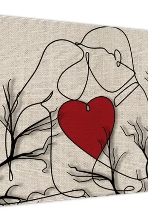 Schilderij - Verliefd stel Tani