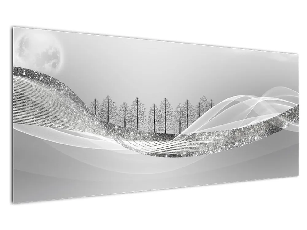 Kup teraz Schilderij - Zilveren landschap