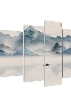 Bezpieczna płatność Schilderij - Dal in blauwe bergen