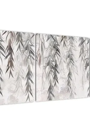Zamów teraz Schilderij - Wilgentakken in grijs pleisterwerk