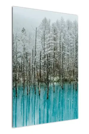 Szybka dostawa Schilderij - Turquoise meer, Biei, Japan