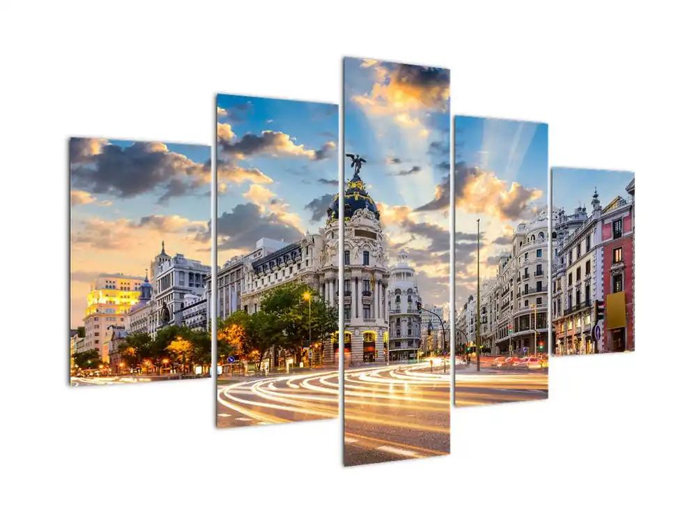 Schilderij - Calle Gran Via, Madrid, Spanje Ostatnia szansa