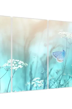 Nowość Schilderij - Vlinder in het blauw