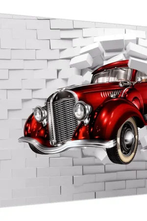 Wyprzedaż Schilderij - Rode auto