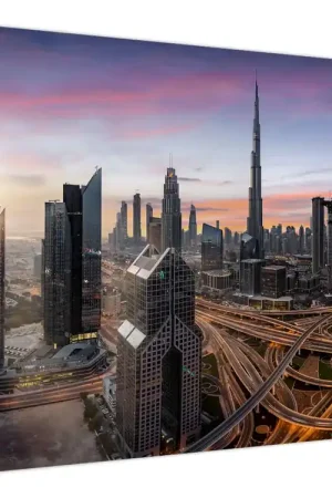 Schilderij - Panorama van Dubai Kup teraz